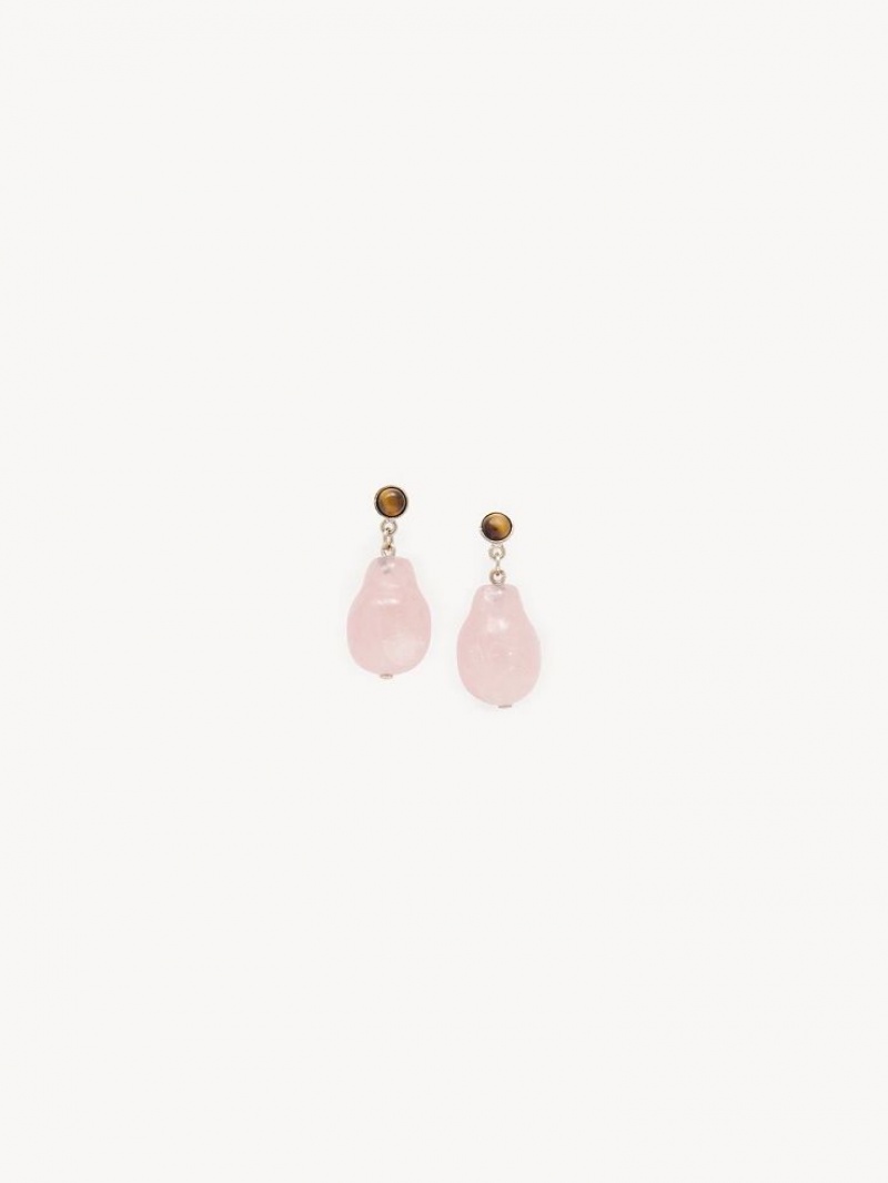 Chloe Darcey Earrings PINK - BROWN 1 | CHE-SR14414