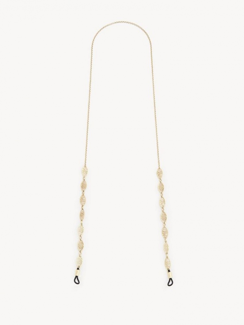 Chloe Darcey Lace Eyew Chain Earrings GOLD COLOR | CHE-SR14433