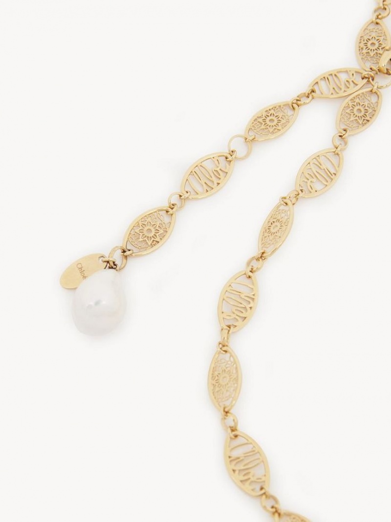 Chloe Darcey Lace Necklaces Bright Gold | CHE-SR14444