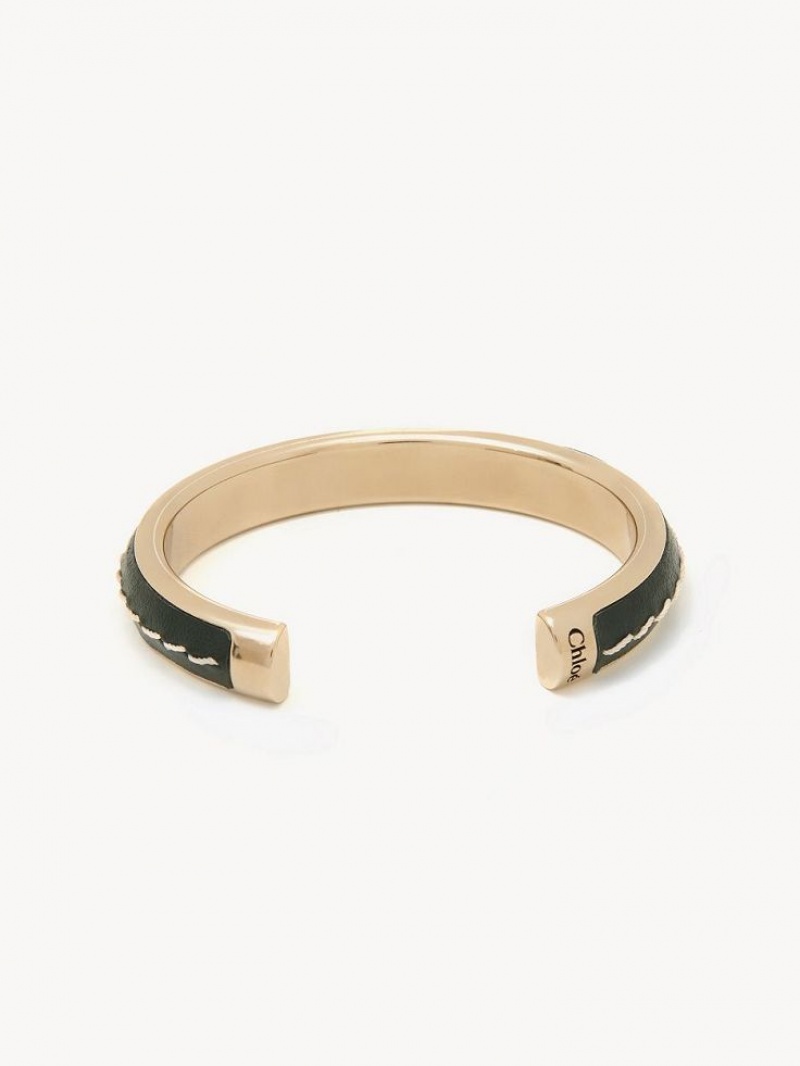 Chloe Edith Cuff Bracelets ABYSS GREEN | CHE-SR14386