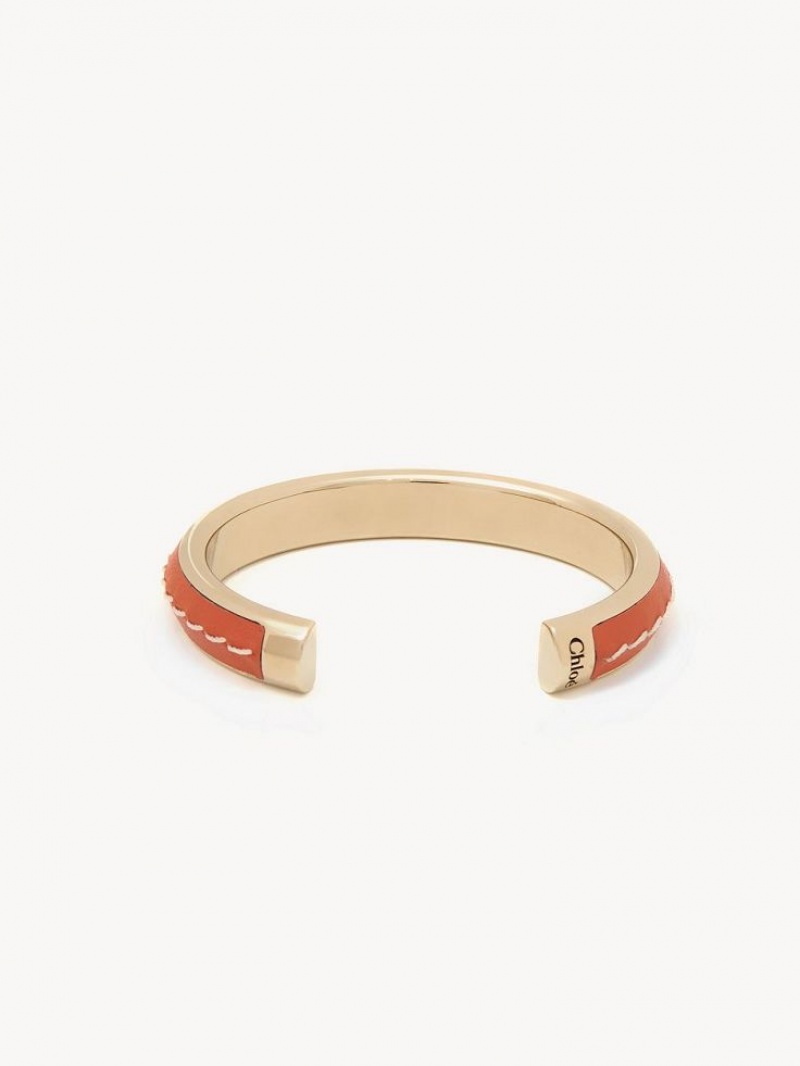 Chloe Edith Cuff Bracelets SCARLET ORANGE | CHE-SR14360