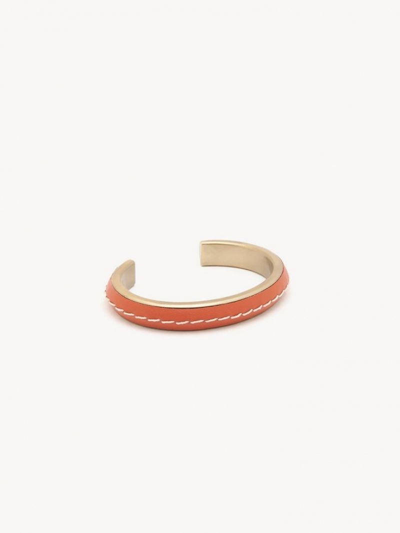 Chloe Edith Cuff Bracelets SCARLET ORANGE | CHE-SR14360