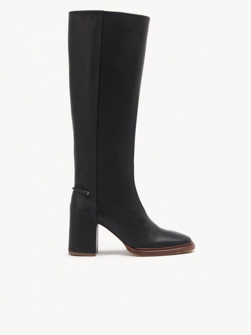 Chloe Edith High Boots Black | CHE-SR14207