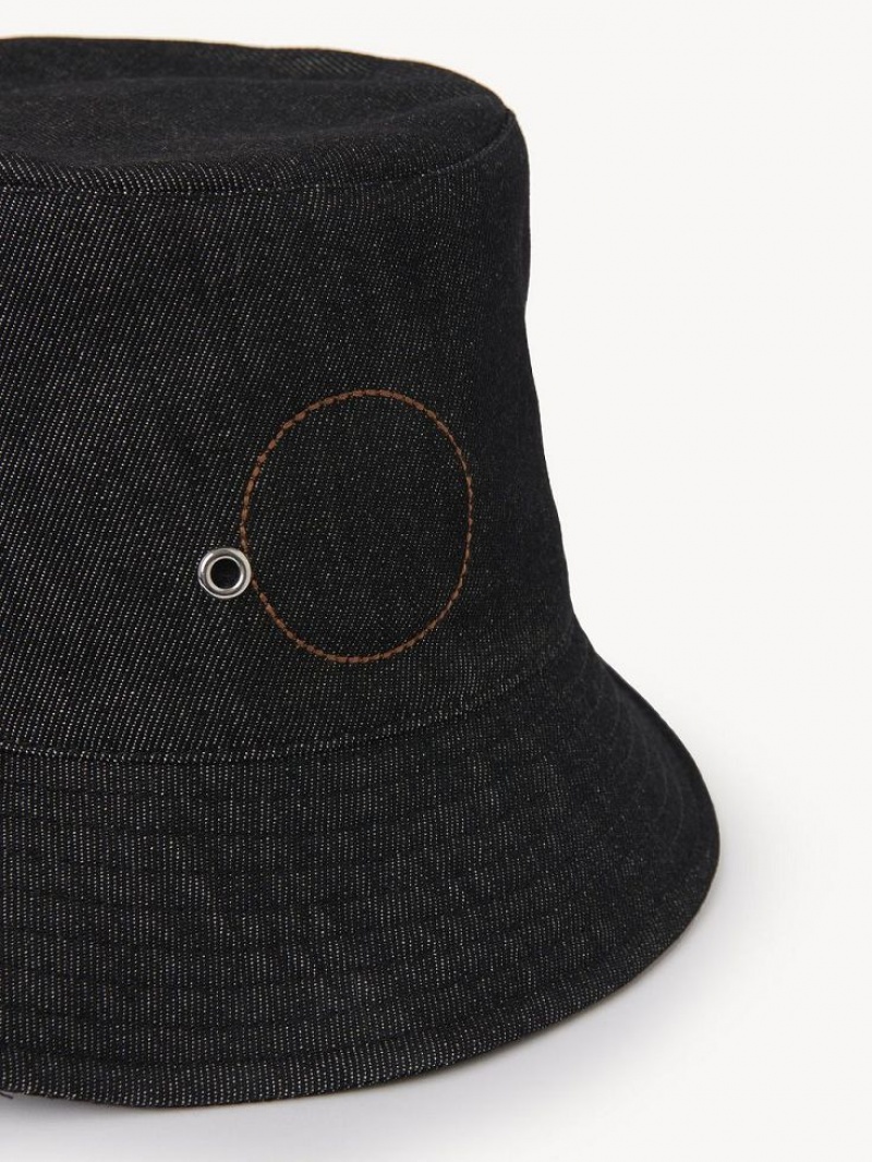 Chloe Eyelet Hats Black | CHE-SR14499