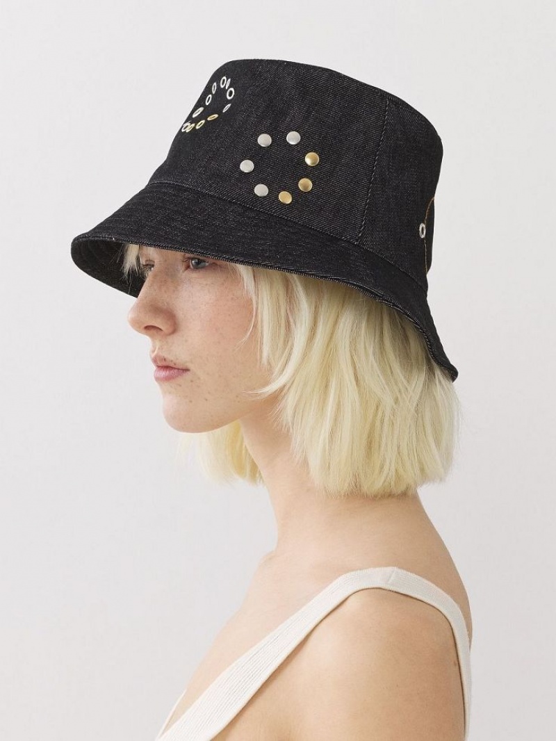 Chloe Eyelet Hats Black | CHE-SR14499