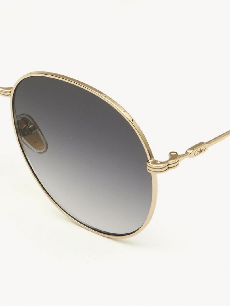 Chloe Faith Sunglasses GOLD/GRADIENT GREY | CHE-SR14510