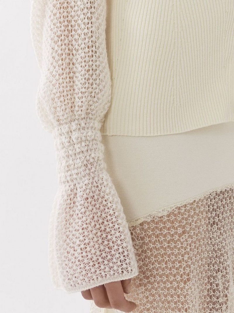 Chloe Fitted Cardigan Knitwear LOVELY WHITE | CHE-SR13941