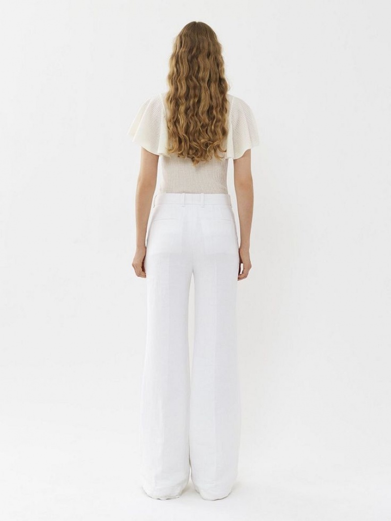 Chloe Flared Pants White | CHE-SR13980