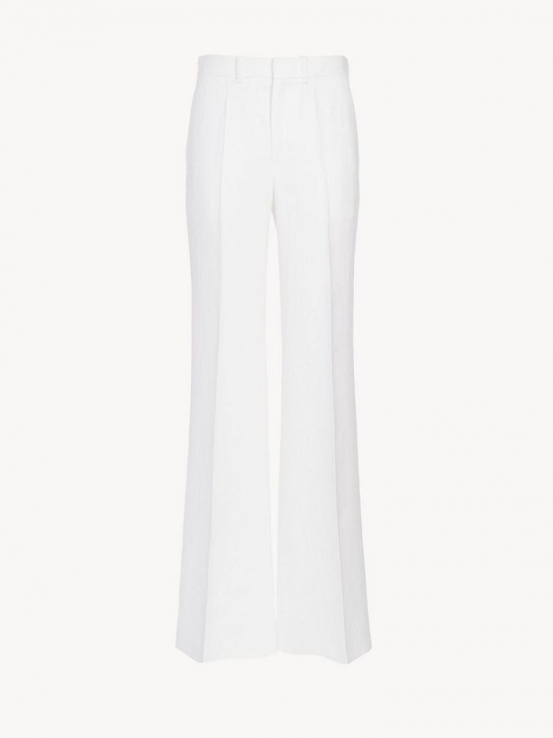 Chloe Flared Suiting White | CHE-SR14059