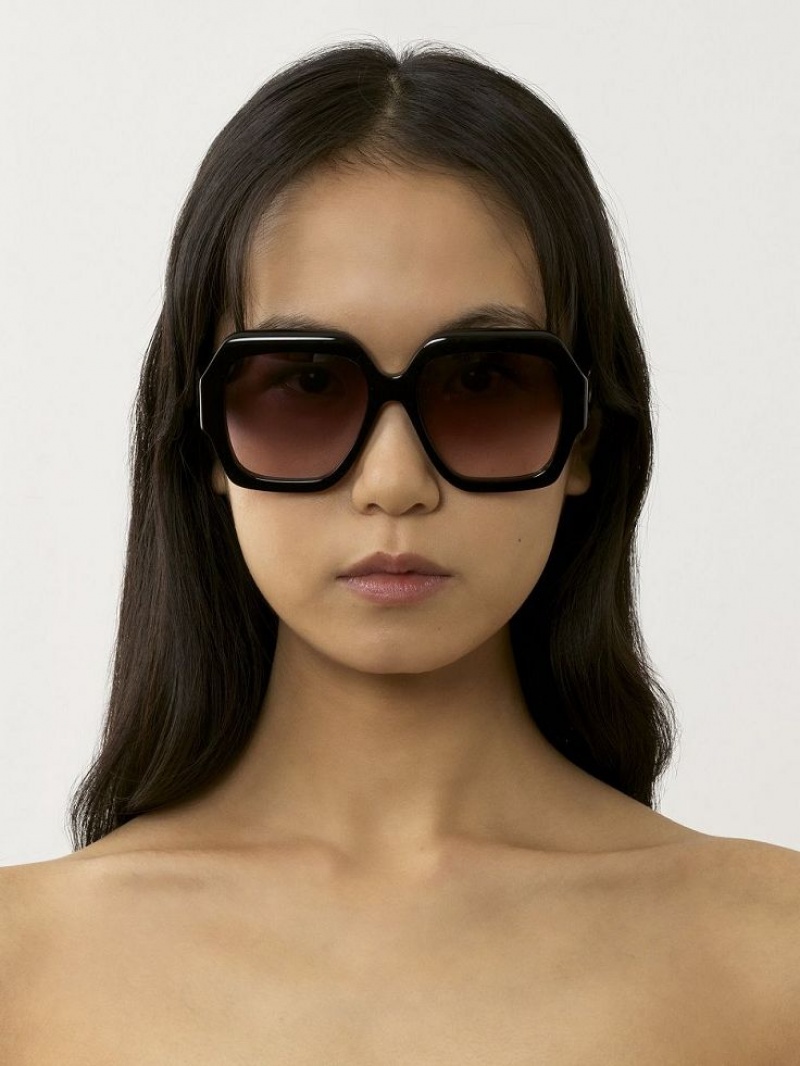 Chloe Gayia Sunglasses Black | CHE-SR14570