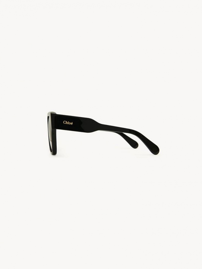 Chloe Gayia Sunglasses Black | CHE-SR14579