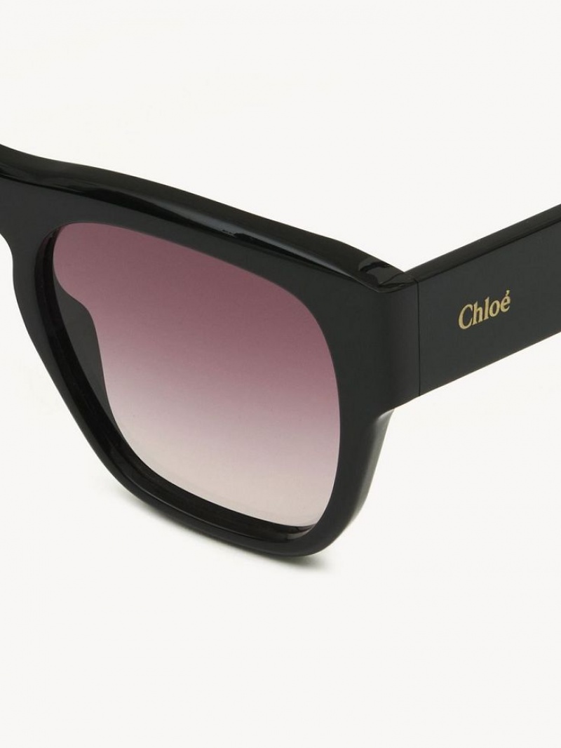 Chloe Gayia Sunglasses Black | CHE-SR14579