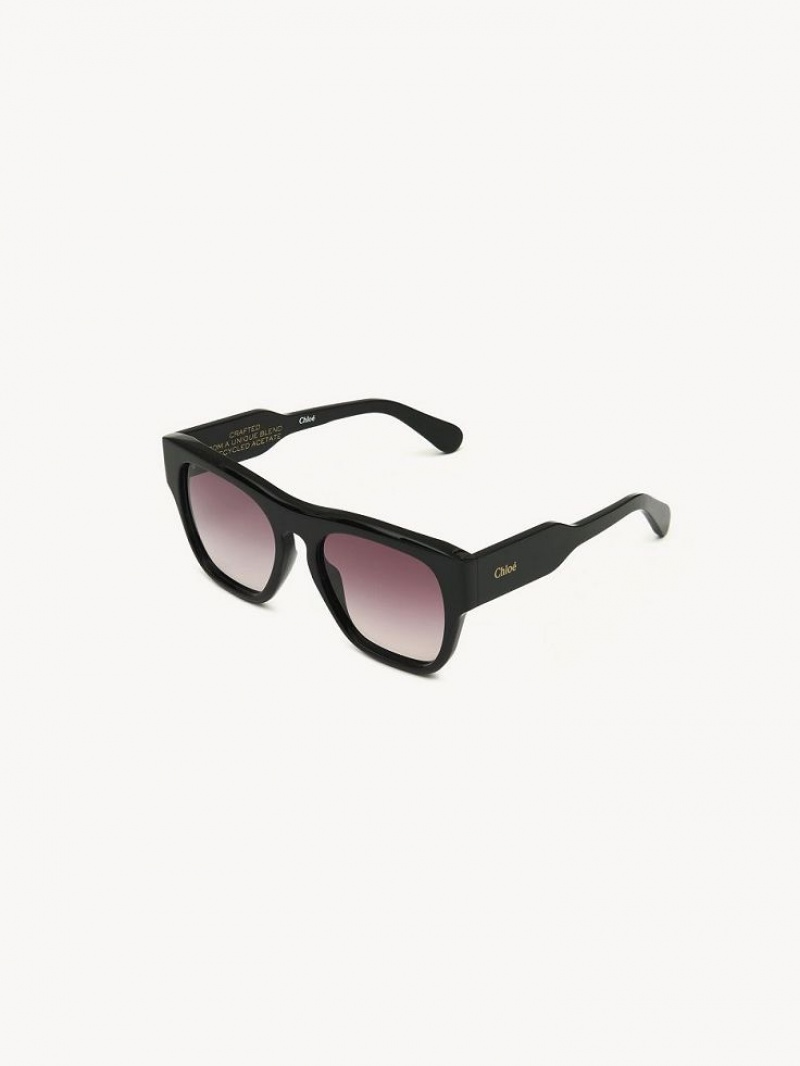 Chloe Gayia Sunglasses Black | CHE-SR14579