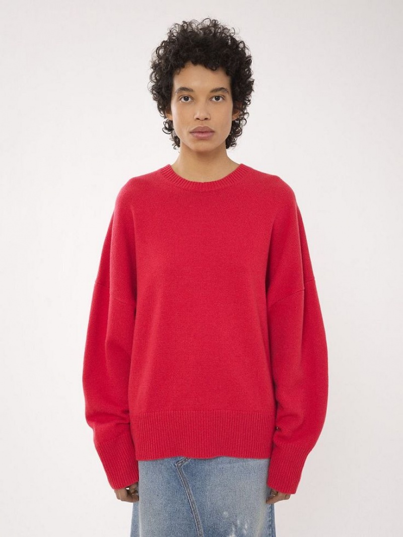 Chloe Generous Crew-neck Knitwear PINK FIZZ | CHE-SR13954