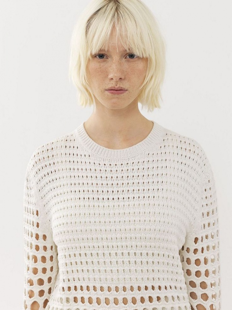 Chloe Generous Knitwear White | CHE-SR13931