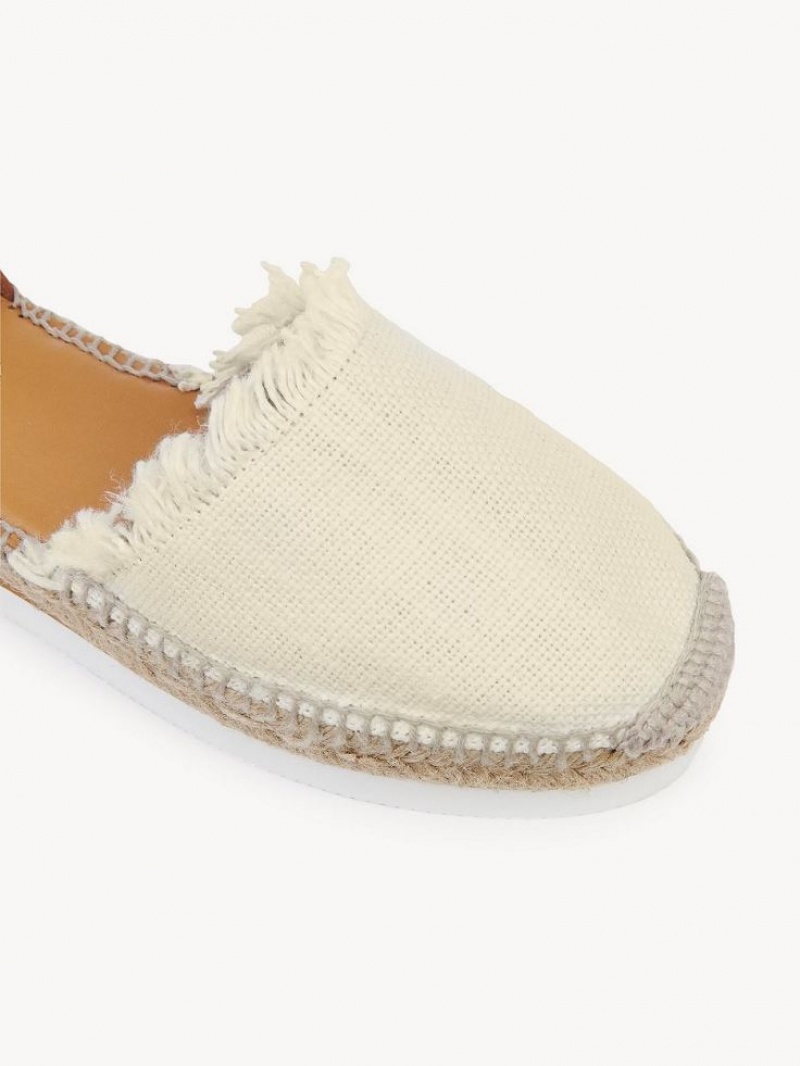 Chloe Glyn Espadrille Sandals White | CHE-SR14820