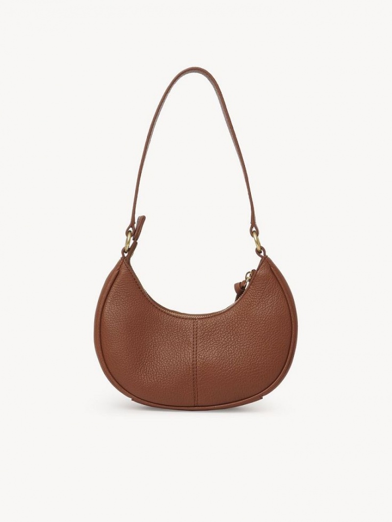 Chloe Hana Half Moon Shoulder Bags CARAMELLO | CHE-SR14659