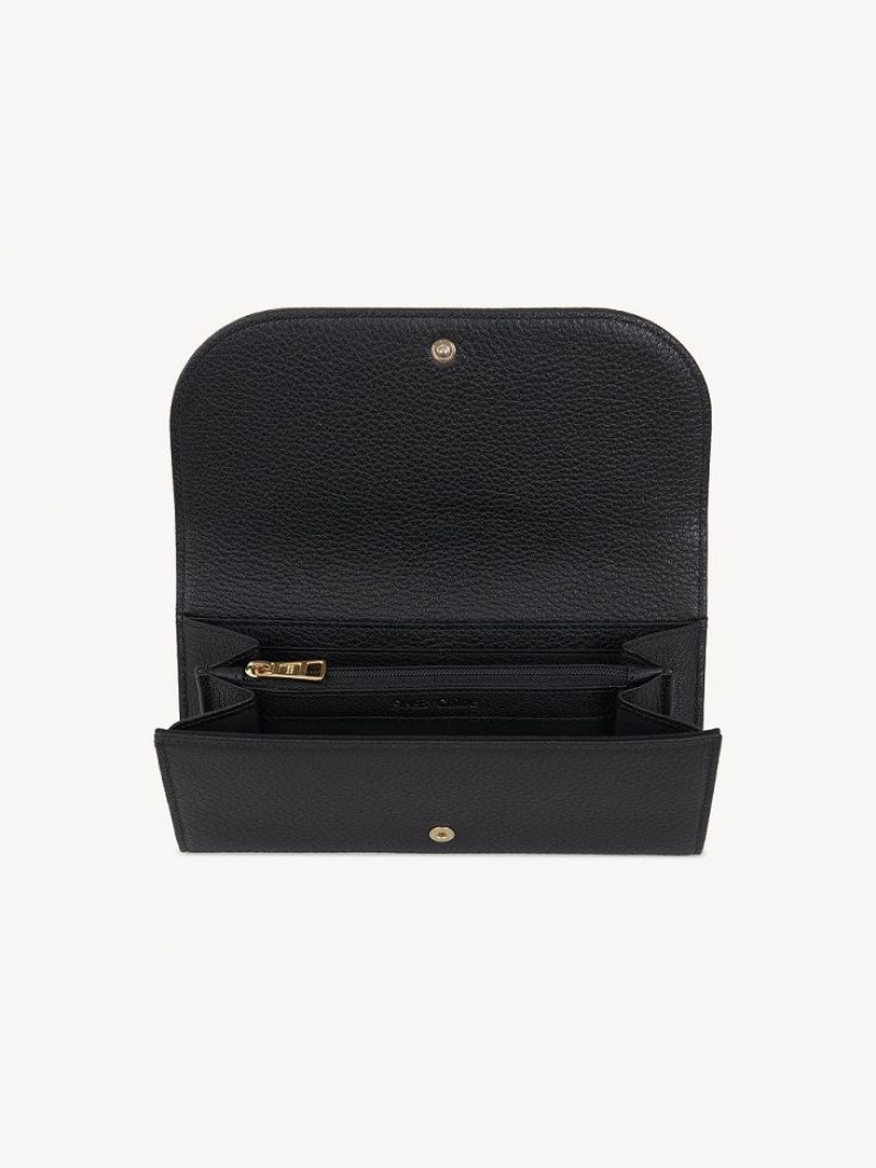 Chloe Hana Long Wallets Black | CHE-SR14918