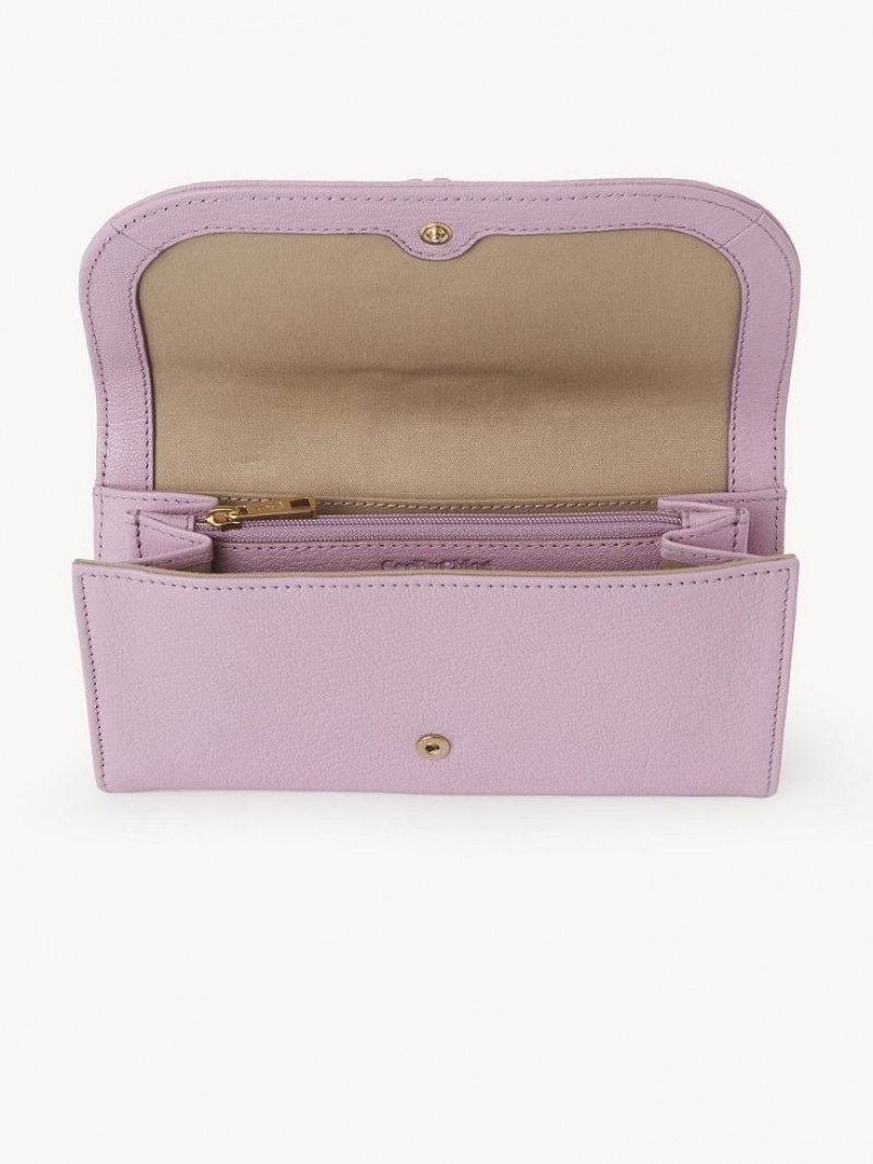 Chloe Hana Long Wallets LAVENDER MIST | CHE-SR14922