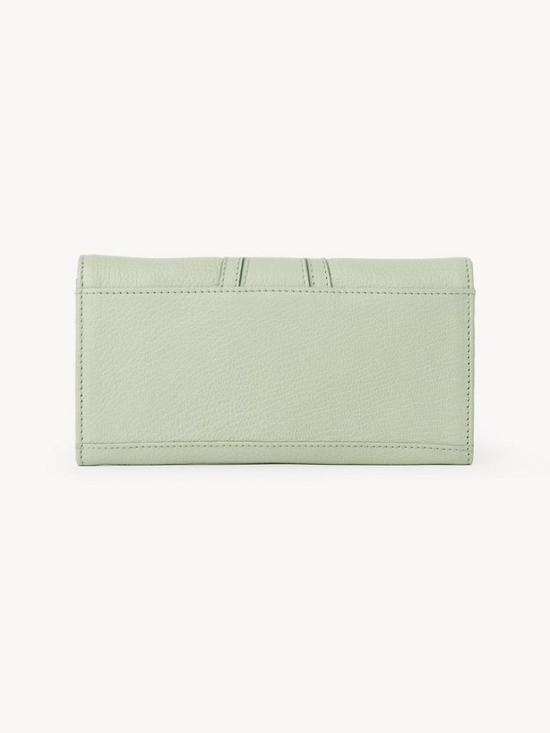 Chloe Hana Long Wallets PASTEL GREEN | CHE-SR14924