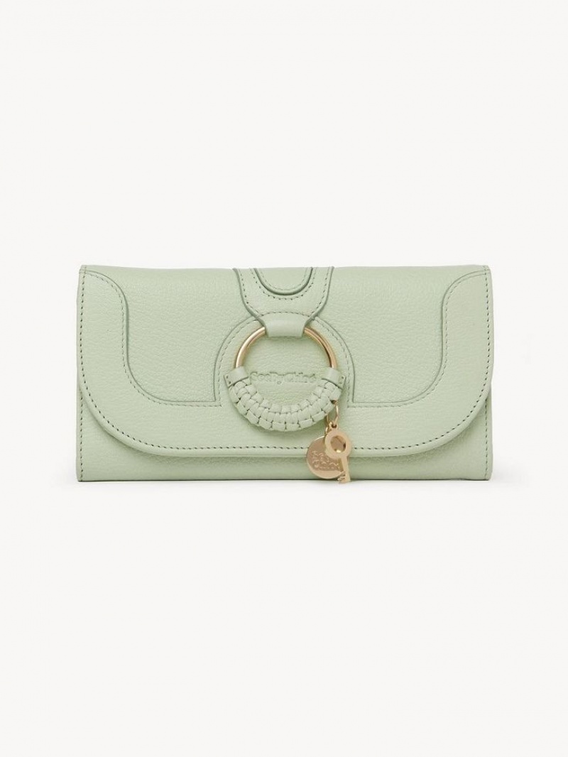 Chloe Hana Long Wallets PASTEL GREEN | CHE-SR14924