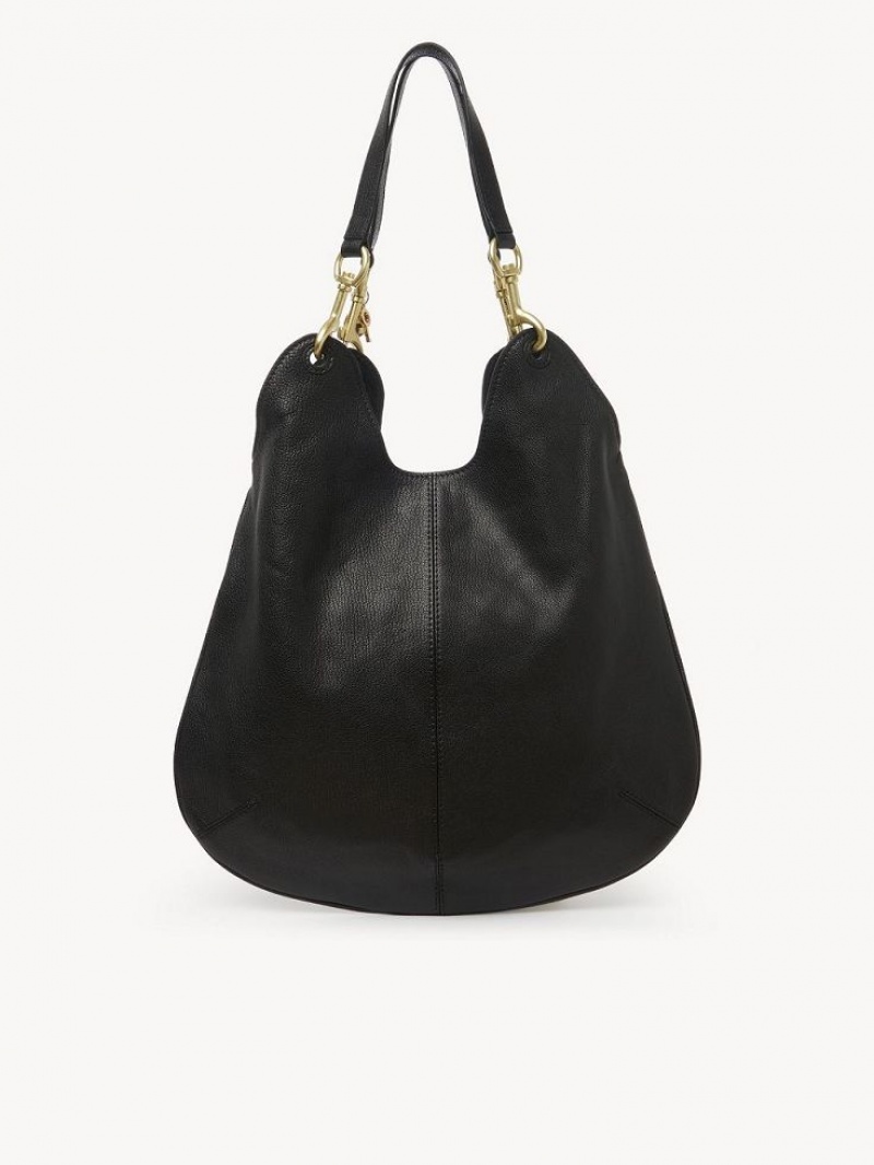 Chloe Hana Shopper Shoulder Bags Black | CHE-SR14624