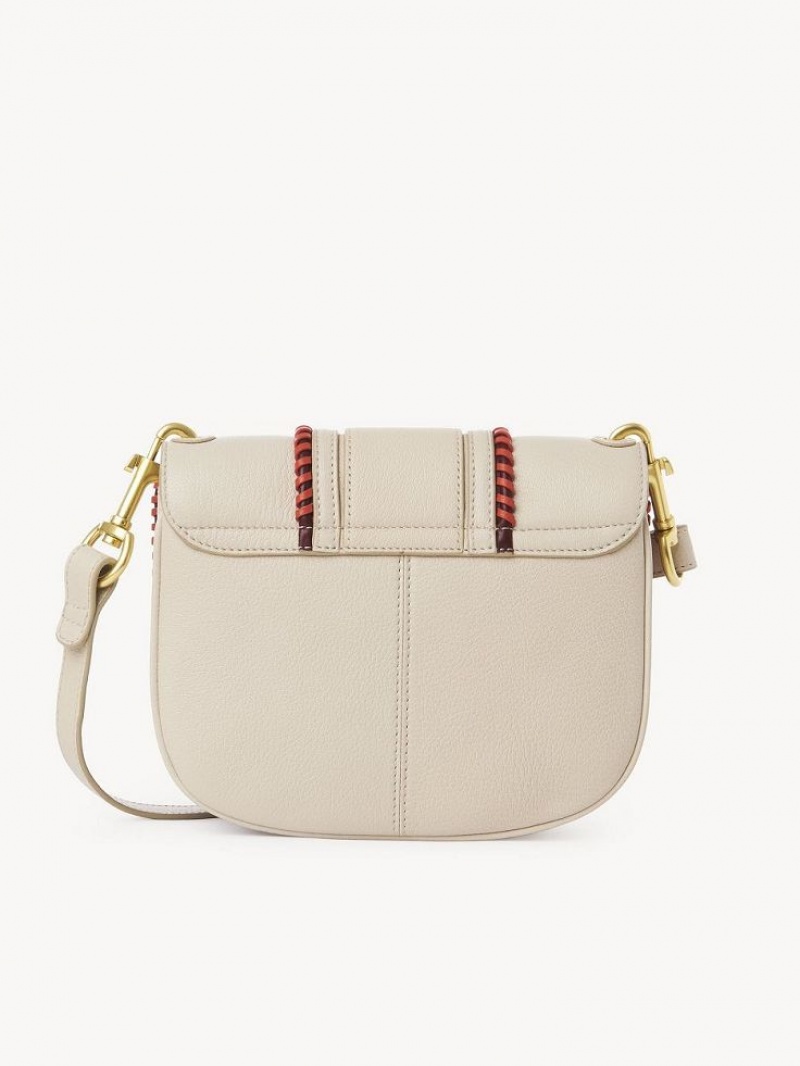 Chloe Hana Shoulder Bags Cement Beige | CHE-SR14639