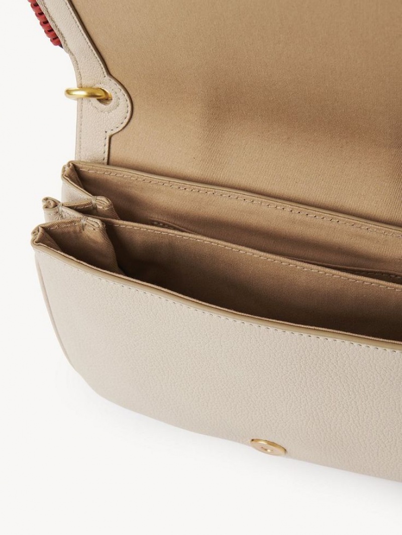 Chloe Hana Shoulder Bags Cement Beige | CHE-SR14639