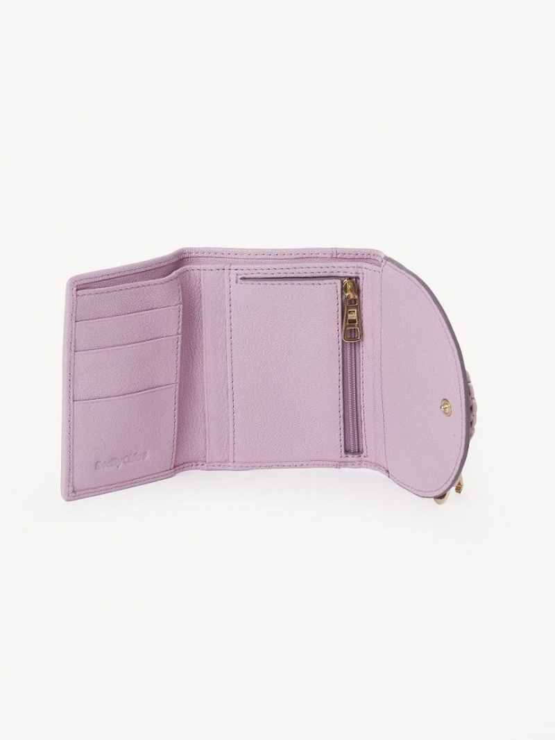 Chloe Hana Tri-fold Compact Wallets LAVENDER MIST | CHE-SR14908