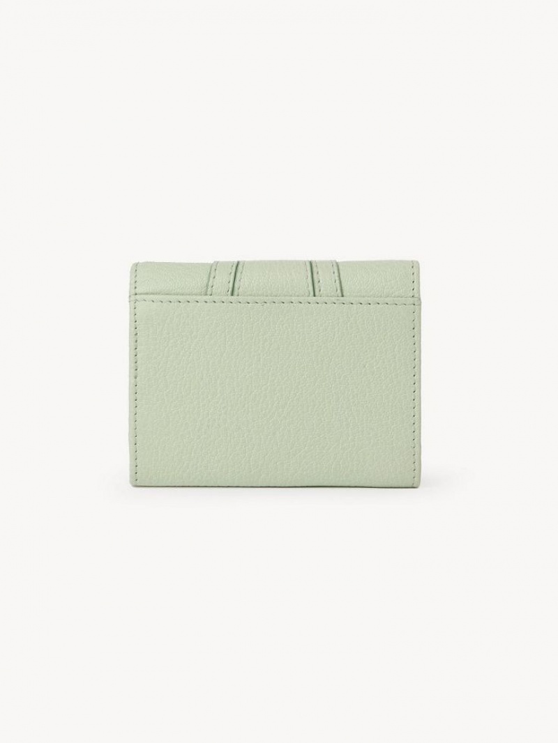 Chloe Hana Tri-fold Compact Wallets PASTEL GREEN | CHE-SR14909