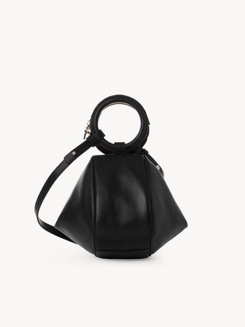 Chloe Hana Wristlet Crossbody Bags Black | CHE-SR14721