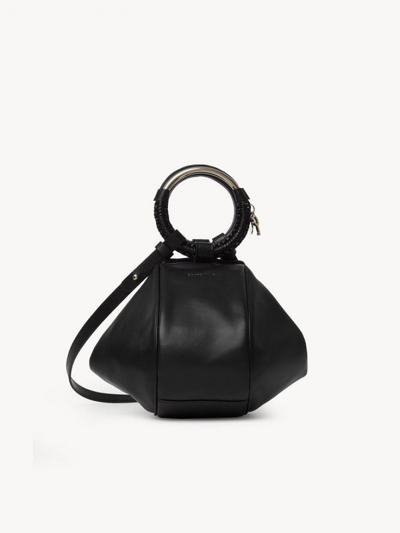 Chloe Hana Wristlet Crossbody Bags Black | CHE-SR14721