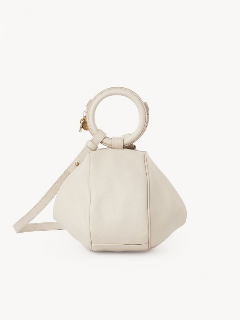 Chloe Hana Wristlet Crossbody Bags Cement Beige | CHE-SR14720