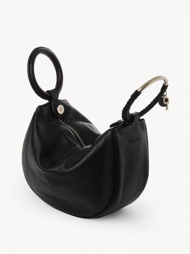 Chloe Hana Wristlet Mini Bags Black | CHE-SR14771