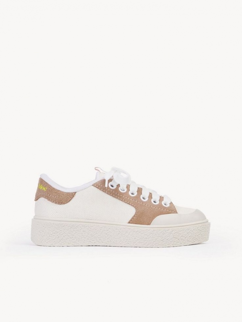 Chloe Hella Sneakers Ivory | CHE-SR14847