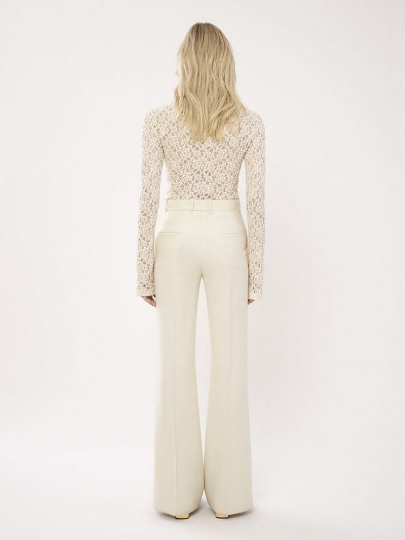 Chloe High-waisted Flare Pants COCONUT MILK | CHE-SR14016