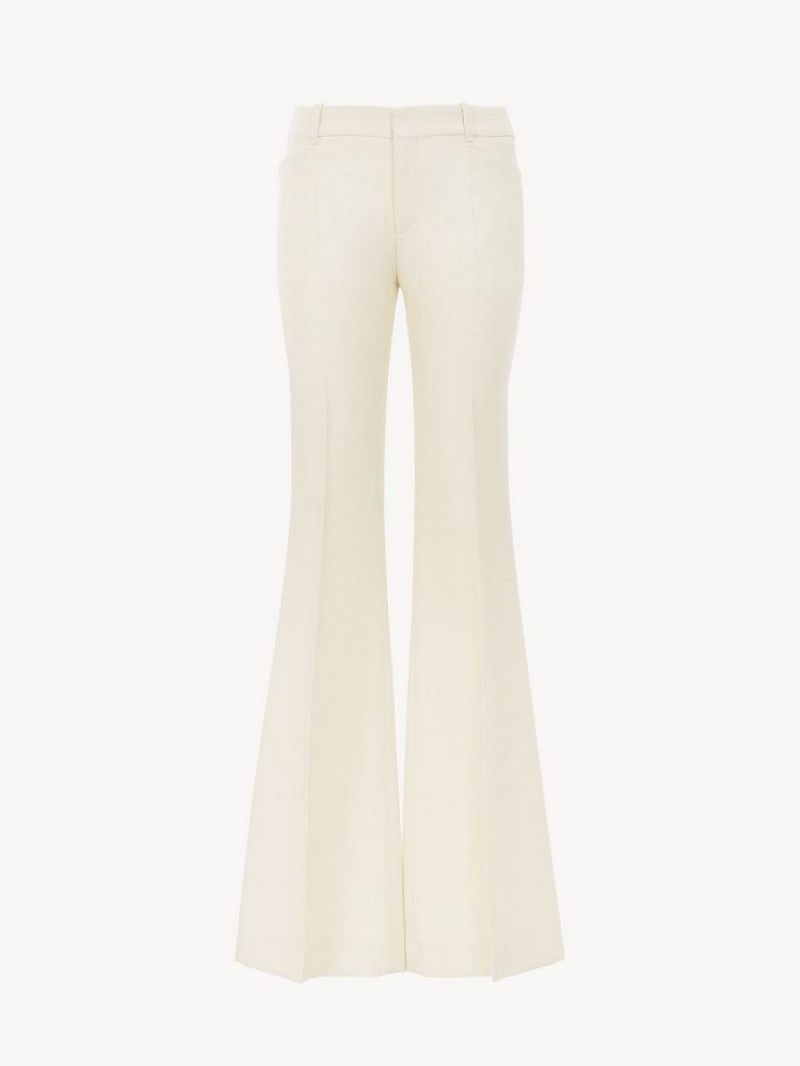 Chloe High-waisted Flare Pants COCONUT MILK | CHE-SR14016