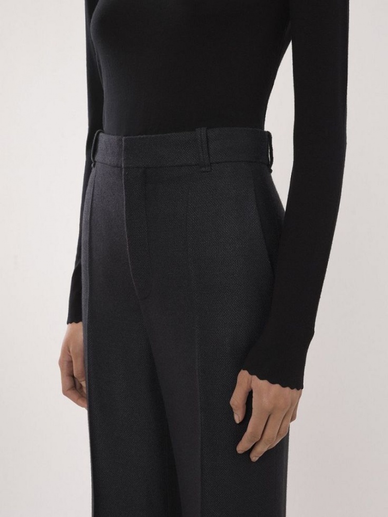 Chloe High-waisted Flare Suiting Black | CHE-SR14039