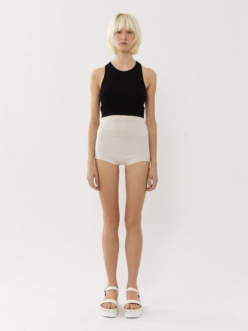 Chloe High-waisted Mini Shorts Iconic Milk | CHE-SR14008