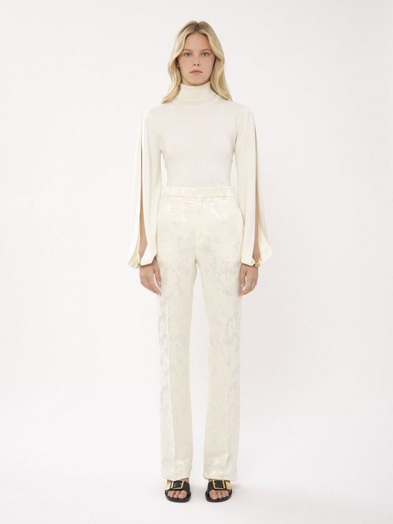 Chloe High-waisted Tailored Pants COCONUT MILK | CHE-SR14023