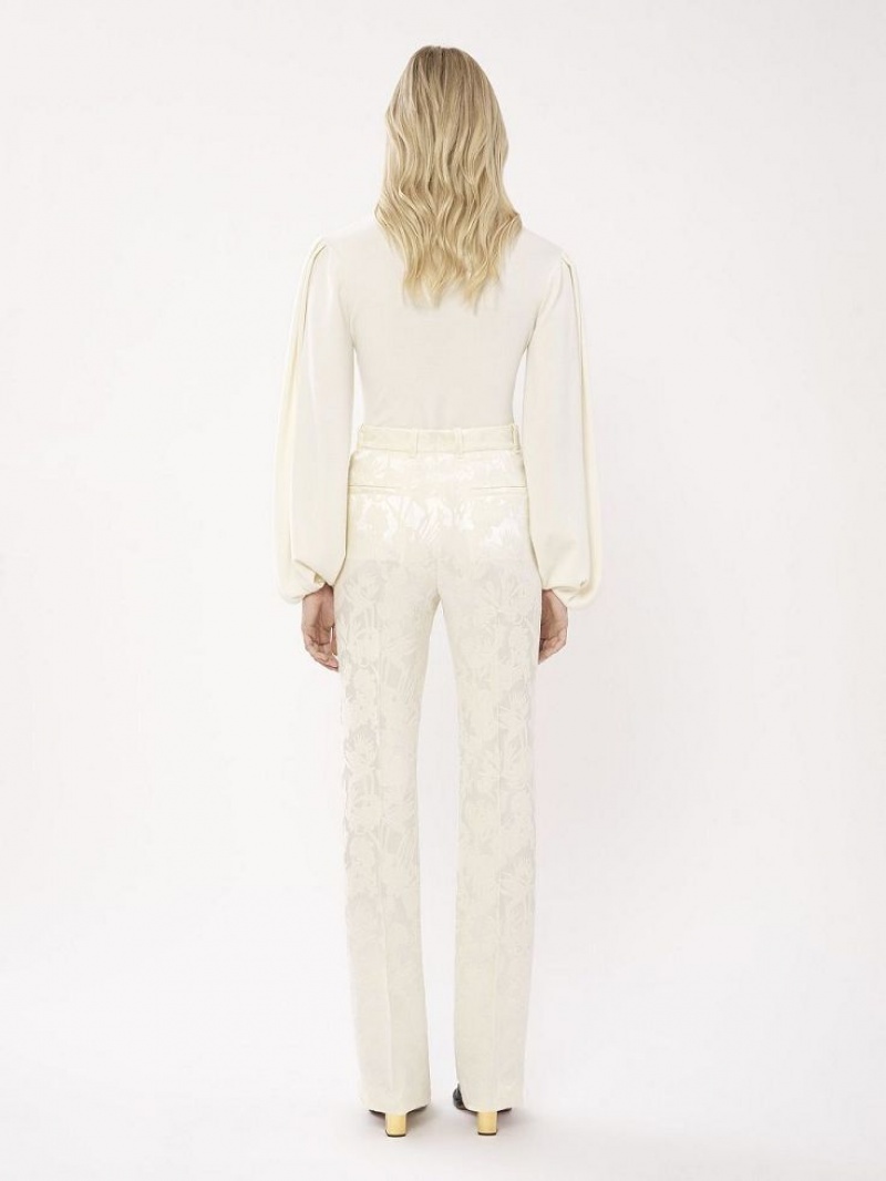 Chloe High-waisted Tailored Pants COCONUT MILK | CHE-SR14023