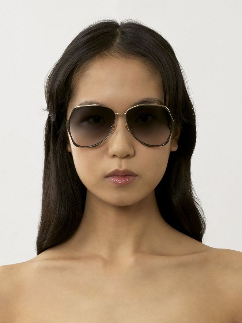 Chloe Honoré Sunglasses GOLD/GRADIENT GREY | CHE-SR14566