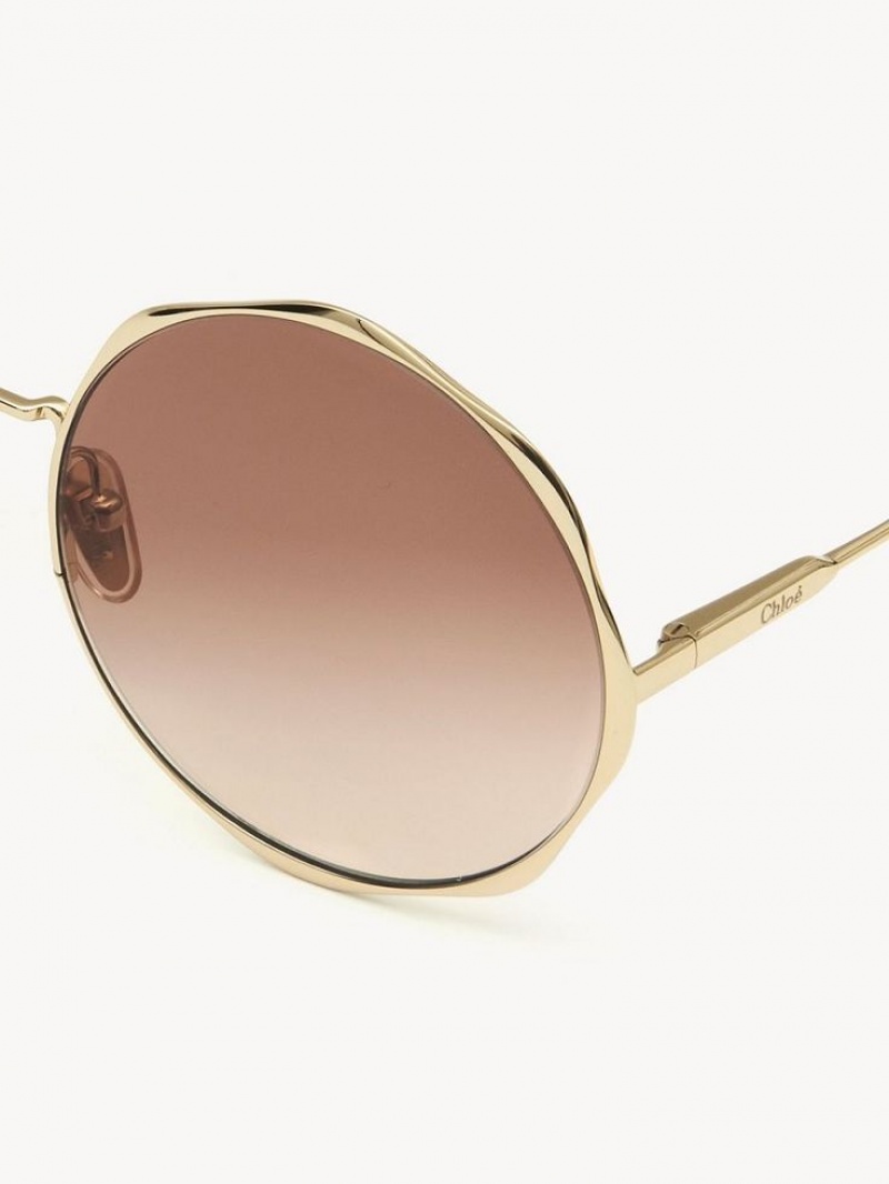 Chloe Honoré Sunglasses GOLD / GRAD BRICK | CHE-SR14563