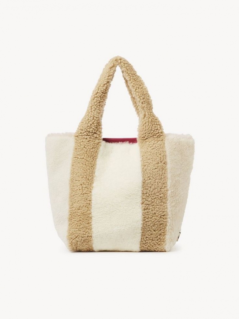 Chloe Huggy Shoulder Bags Cement Beige | CHE-SR14591