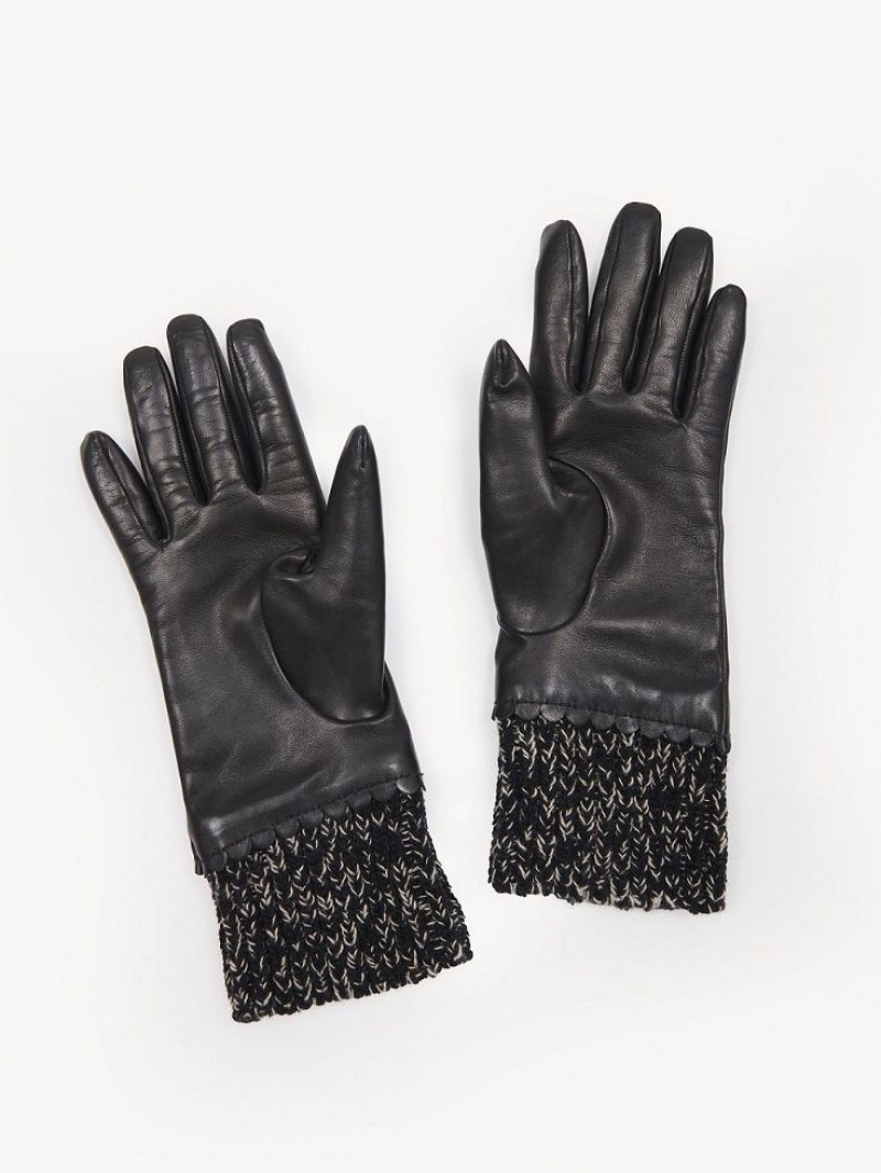 Chloe Jamie Gloves Black | CHE-SR14484