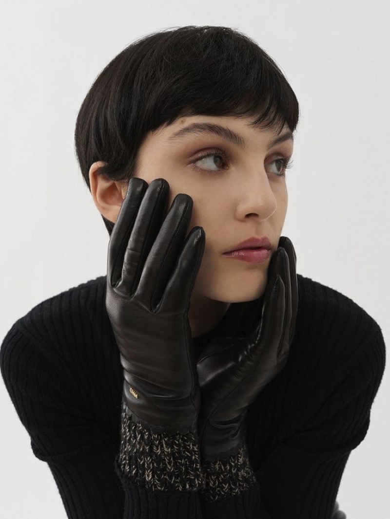 Chloe Jamie Gloves Black | CHE-SR14484