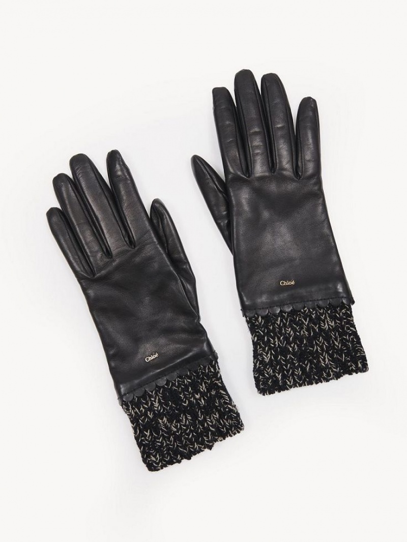 Chloe Jamie Gloves Black | CHE-SR14484