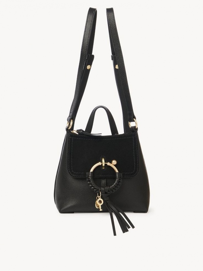 Chloe Joan Backpacks Black | CHE-SR14789