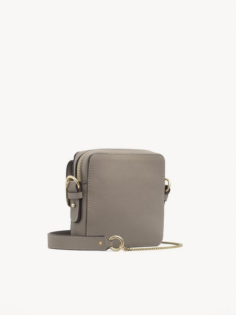 Chloe Joan Camera Shoulder Bags Motty Grey | CHE-SR14629