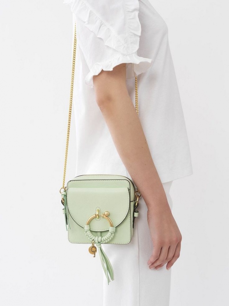 Chloe Joan Camera Shoulder Bags PASTEL GREEN | CHE-SR14677